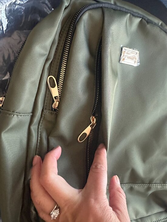 NWT Unbranded Olive Backpack Medium main image 4